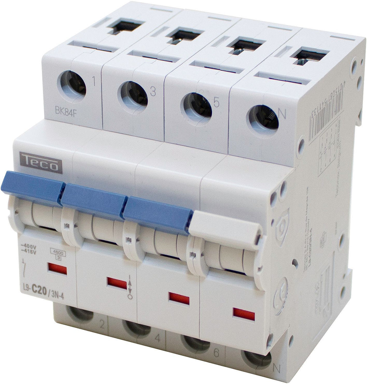 Sokkel Automaat 3POLIG+NEUTER 2 A