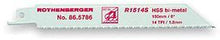 LAME DE SCIE SABRE ROTHENBERGER PAR 5 HSS 200MM