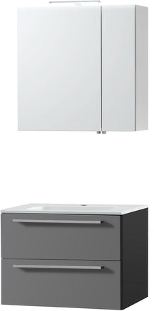 Meubel combo uni leisteen 70 porselein spiegelkast