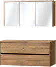 MEUBLE CHENE MASSIF 140CM POUR A POSER AVEC ARMOIRE TOILETTE