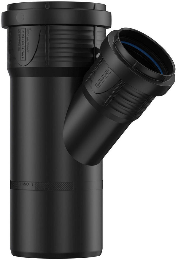 T PP 45°MFF 75-50MM ZWART