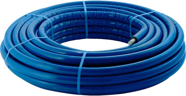 Meerlagenbuis met isolatie 6MM Geberit 25X2,5MM Blauw rol 25M FlowFit Geberit