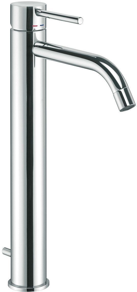 1GREEP Mengkraan lavabo nordica soft hoog automatische sluiting chroom by paffoni