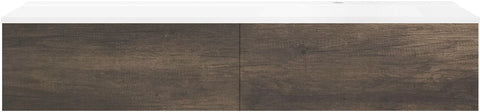 ONDERBOUW COFFEE 2 LADES 160 KASTANJE DECOR TRUFFEL+WASTAFEL RECHTS MAT WIT