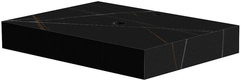 TABLET KERAMISCH MARMER PURO B70 H10 1AFVOERGAT/KRAANGAT BAMBOO BLACK