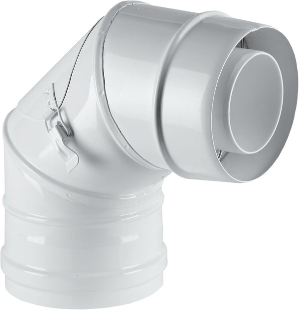 UNIFLOW COUDE CONCENTRIQUE + PORTE D'INSPECTION 80/125MM 90° ALU/PP