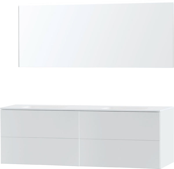 Meubel puro duo wit 180 Solid Molto spiegel