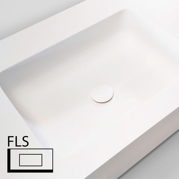 TABLET TAILOR TOP 1 LAVABO RECHTS FLS 200CM SOLID XONYX WIT