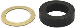 RUBBER + KOPEREN RING SCHELL  3/8"-10
