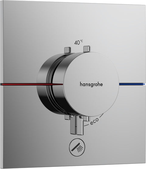 Afwerkset thermostaat +1 functie (+1FUNCTIE) Comfort E HG chroom