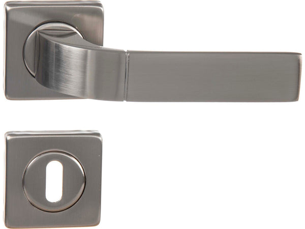 Linea Bertomani 119 deurklinkset op rozet 50mm aluminium vernikkeld