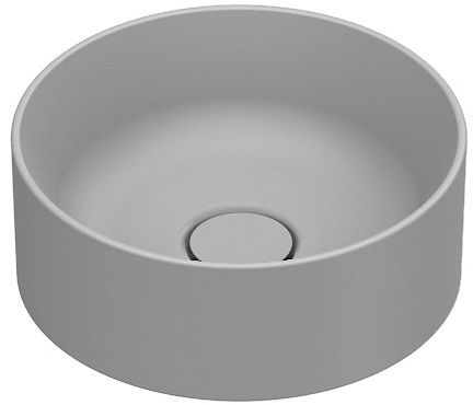 Opbouwlavabo Zero catalano cataglaze+ diameter 32 H12 zonder overloop cemento satinato