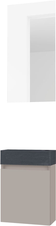 LAVE-MAINS FORM MINI STONE/ 1 PORT/MIROIR POUDRE GRIS
