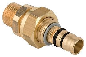 3-DELIGE Koppeling 40MM-5/4"M Mepla GEB