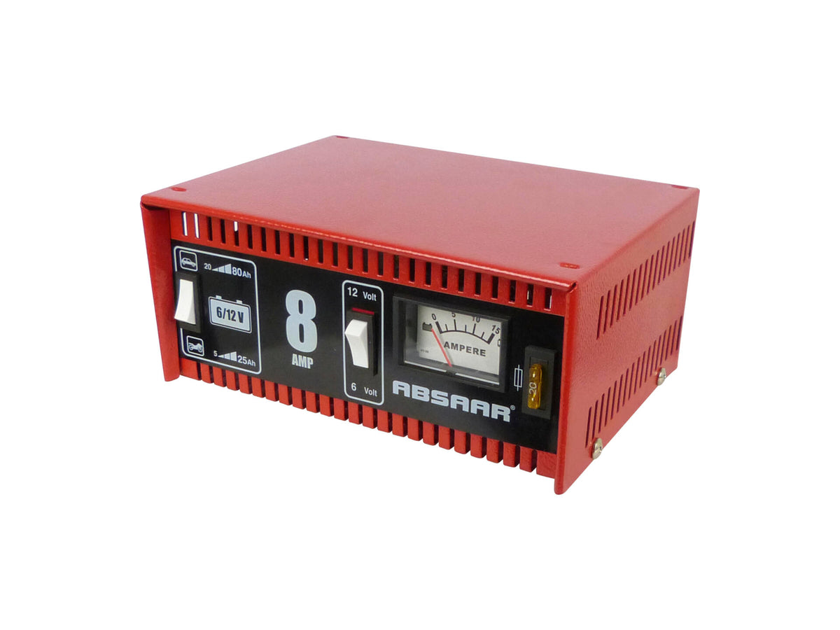 Absaar acculader 6/12V 8A