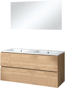 MEUBEL ICE DUO SPIEGEL ZONDER VERLICHTING 120CM EIK GRIJS