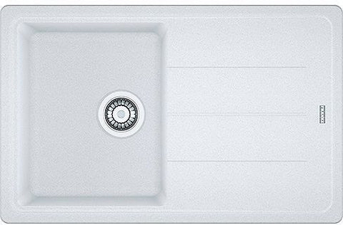 Inbouw spoeltafel basis Franke 1 bak+verlek 78X50 metaal wit
