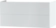 SOUS MEUBLE 2 TIROIR 120CM PUSH-OPEN BLANC SATIN