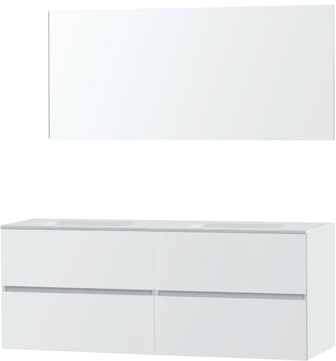Meubel Molto poederwit 160 Solid spiegel