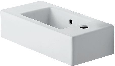 LAVE-MAINS VERO 50CM TROU ROBINET GAUCHE/DROITE NON PERCE