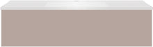 Onderbouw COFFEE 1 lade 120 mat basaltgrijs+wastafel mat wit