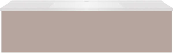 SOUS MEUBLE COFFEE 1 TIROIR 120 MAT BASALTGRIJS+LAVABO BLANC MAT