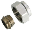 RACCORD A COMPRESSION DANFOSS TUBE ACIER ZINGUE/CUIVRE 3/4"F-15MM