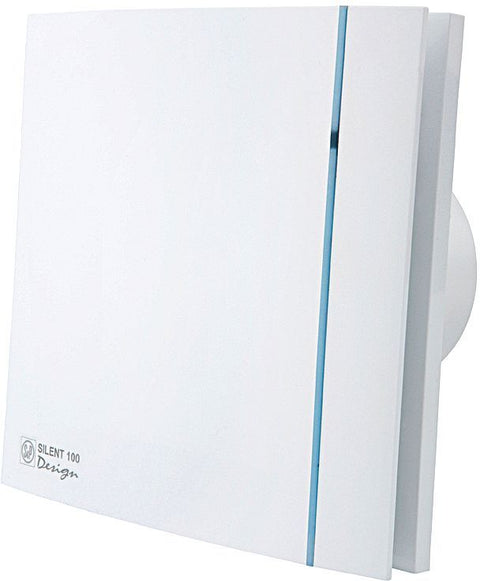 Badkamer ventilator + regelbare hygrostaat SILENT-100 chz design s&p, ventilatie — SKU DESCO-137353