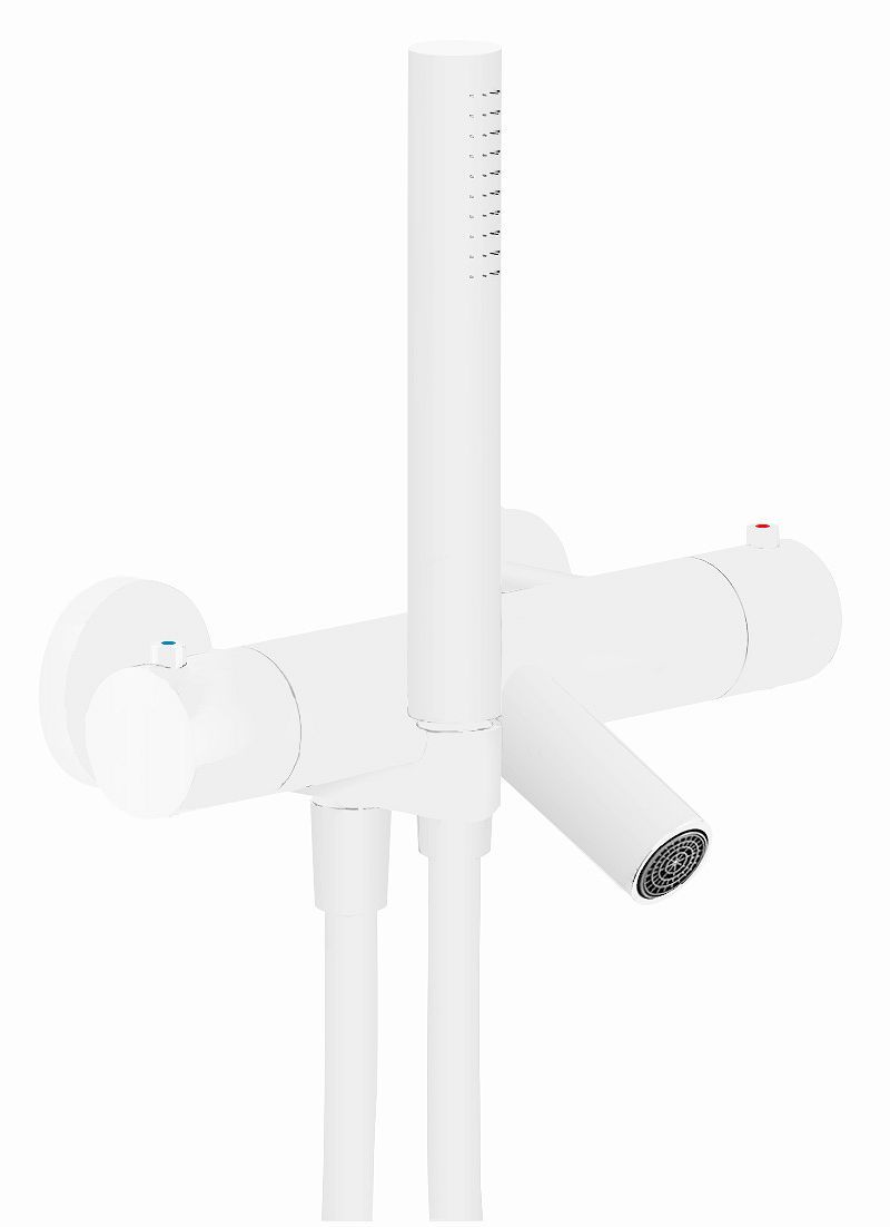 Thermostaat bad live/velis nobili volledig mat wit
