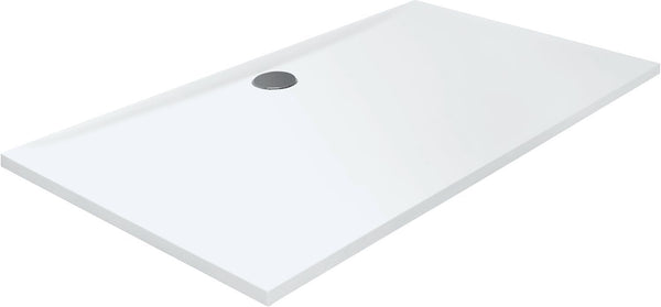 Doucheplaat newforce 140-90-3,5 Solid mat wit