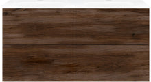 Onderbouw COFFEE 4 lades 120 duo duo notenlaar Fluweel +dubbele wastafel porselein wit