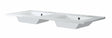 Lavabo Ice 120CM porselein wit
