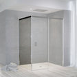 VAST PANEEL SCHUIFDEUR SUITE 865-890 H2000 LINKS NANOTEC SOFTLCOSE HELDER/ZWART-CHROOM