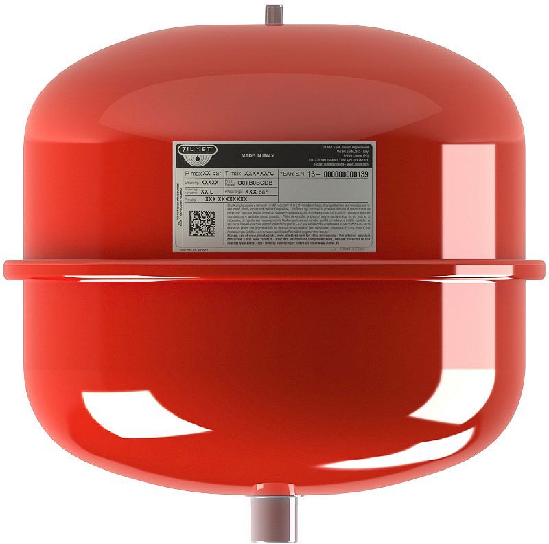 Drukexpansievat CV 12 liter 1,5 kg zilmet