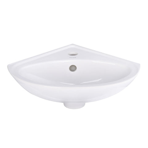 Belvit hoekwasbak handwasbak wastafel keramiek 36x36x15 cm - Wit, handenwassers — SKU MB-17813-21340, EAN 5404029100973