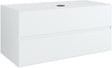 Onderbouw 2LADES+TABLET voor opbouwlavabo centraal tenso 120CM zonder kraangat wit
