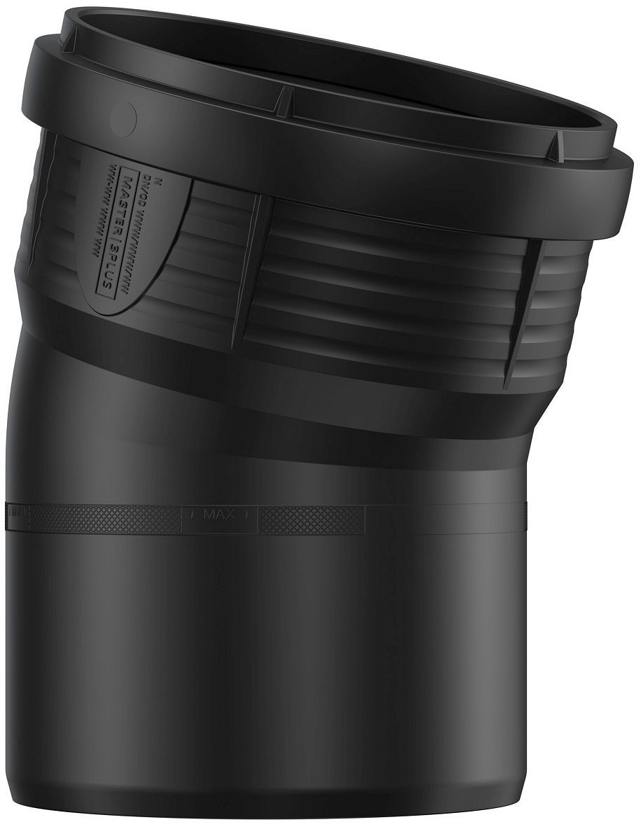 ELLEBOOG PP 15°MF 125MM ZWART
