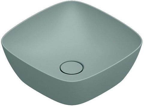 Opbouwlavabo alvea catalano cataglaze+ 40X40 H14 zonder overloop acqua satinato