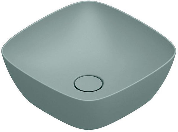 Opbouwlavabo alvea catalano cataglaze+ 40X40 H14 zonder overloop acqua satinato