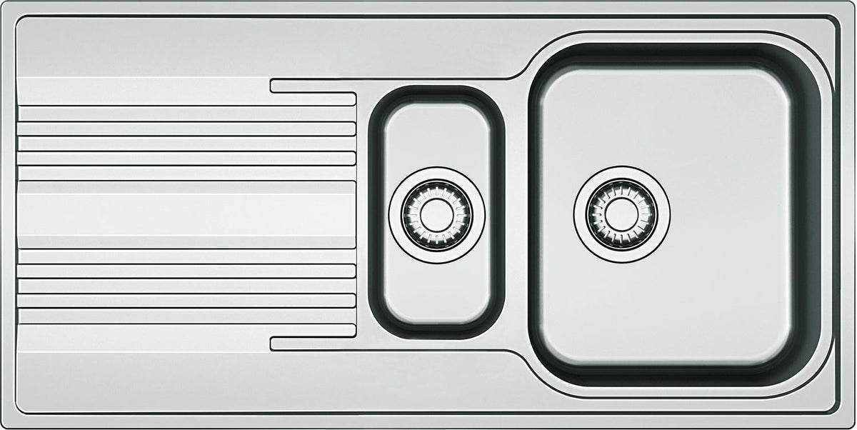 INBOUW SPOELTAFEL SMART FRANKE 1,5 BAK+VERLEK 100X50 INCLUSIEF AFLOOPSYSTEEM OMKEERBAAR