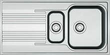 EVIER ENCASTRE SMART FRANKE 1,5BAC+EGOUTTOIR 100X50 INCLUS SET EVACUATION AVEC SIPHON