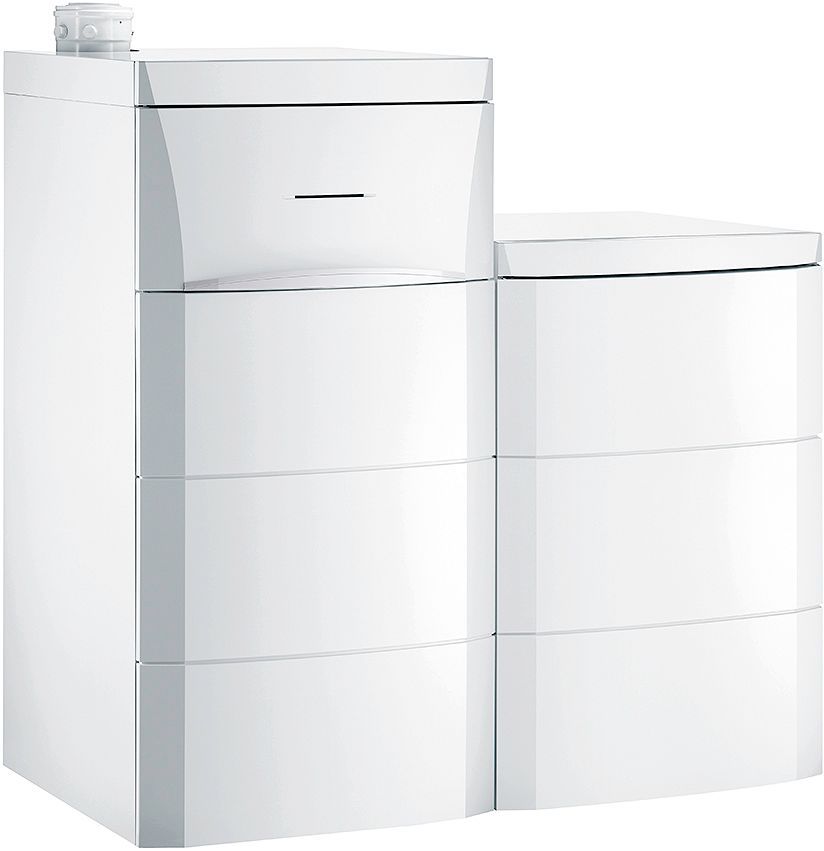 Condenserende vloerketel met naaststaande boiler 160L calora tower oil 23,5KW Next to