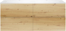 Onderbouw COFFEE 4 lades 140 duo eiken Decor urban +dubbele wastafel mat wit