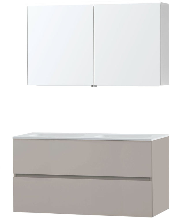 Meubel Molto poedergrijs 120 Solid spiegelkast
