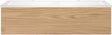 SOUS MEUBLE COFFEE 1 TIROIR 120 DUO CHENE CLASSIQUE + LAVABO DOUBLE EN MARBRE SYNTHETIQUE BL.M