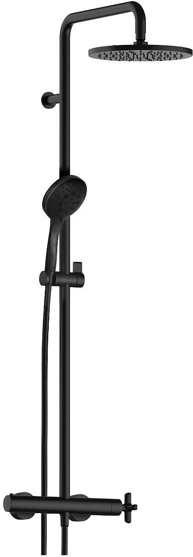DOUCHEZUIL+THERMOSTAAT ICONA CLASSIC 24CM FANTINI MAT ZWART
