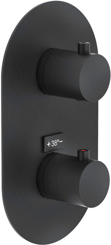 SET DE FINITION THERMOSTAT+INVERSEUR LIVE/VELIS NOBILI NOIR MAT
