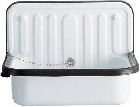 UITGIETBAK+STOOTRAND 510U ALAPE 510X360 MET OVERLOOP INCL.BEVESTIGING+ KREPINE 6/4" WIT