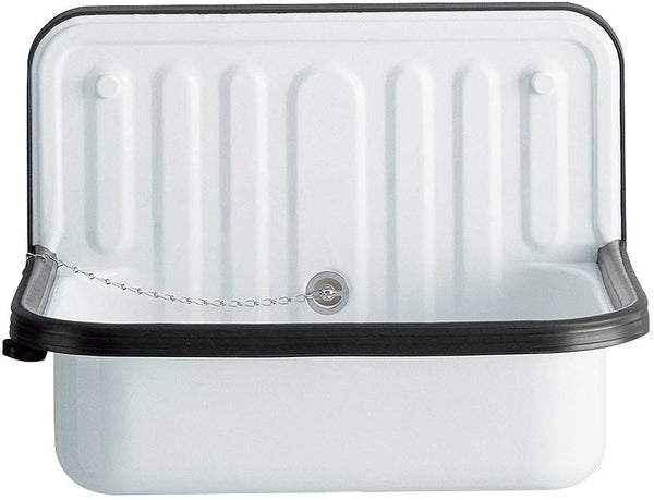UITGIETBAK+STOOTRAND 510U ALAPE 510X360 MET OVERLOOP INCL.BEVESTIGING+ KREPINE 6/4" WIT