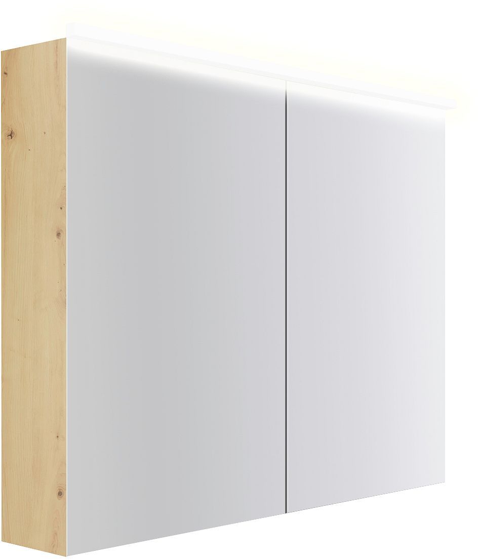 Spiegelkast COFFEE 2 deuren 1000MM 4250K eik Decor urban